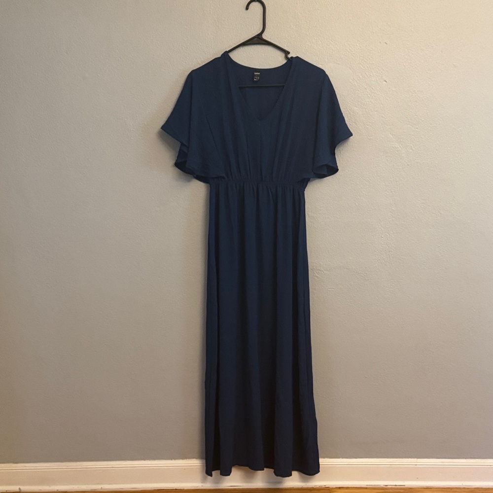 SHEIN Deep Blue Maxi Dress
